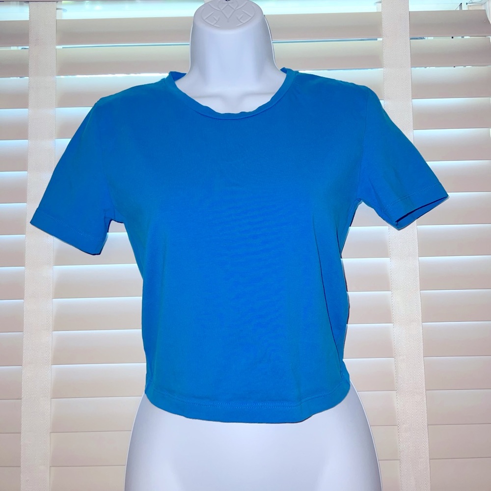 Blue Zara short sleeve top